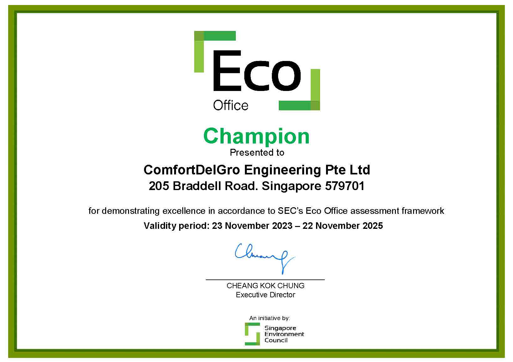 Eco Office Certification