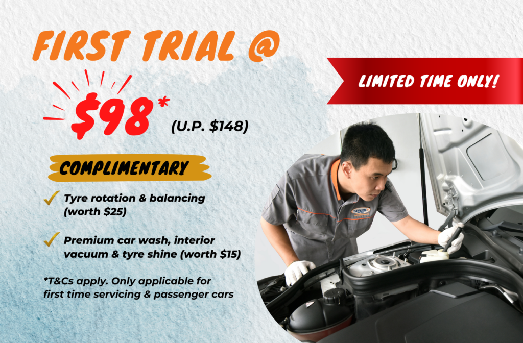 car servicing trial promotion